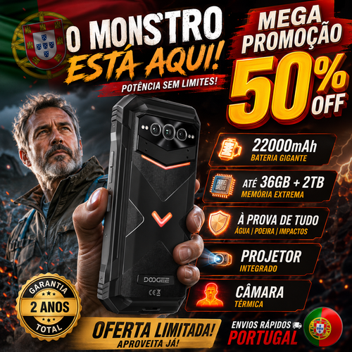 DOOGEE V Max Plus: O Companheiro Definitivo para as suas Aventuras!